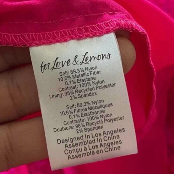 NWT For Love & Lemons Rosario Hot Pink Bustier Mini Tulle Dress Large dolls kill - Picture 13 of 13